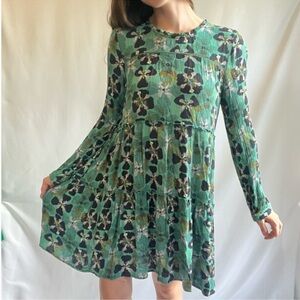 Knox Rose floral long sleeve mini dress